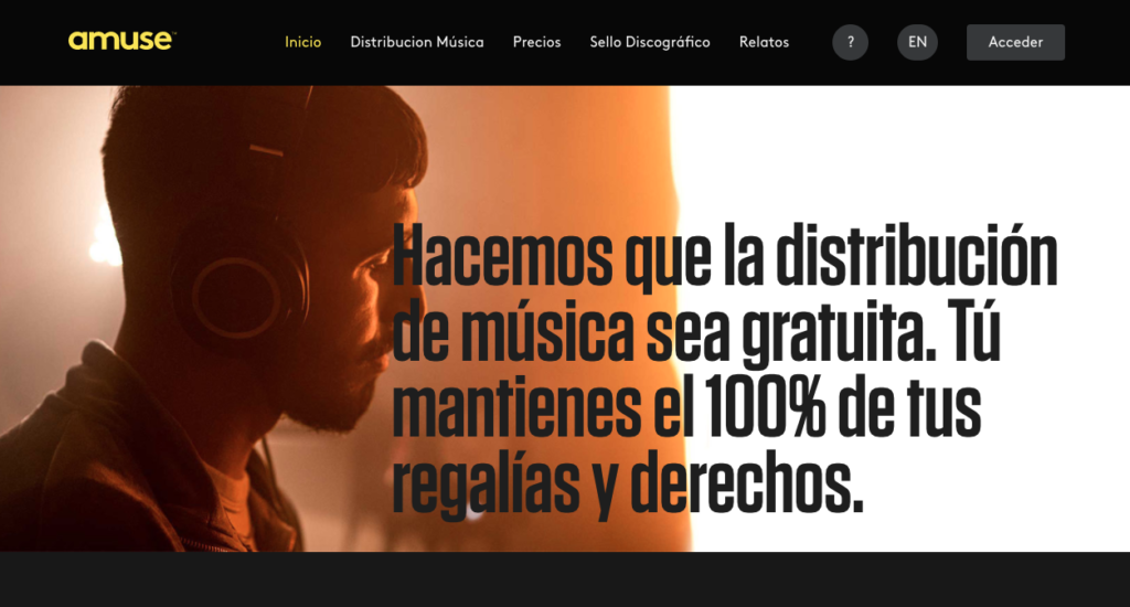 Amuse, distribuidora gratuita música