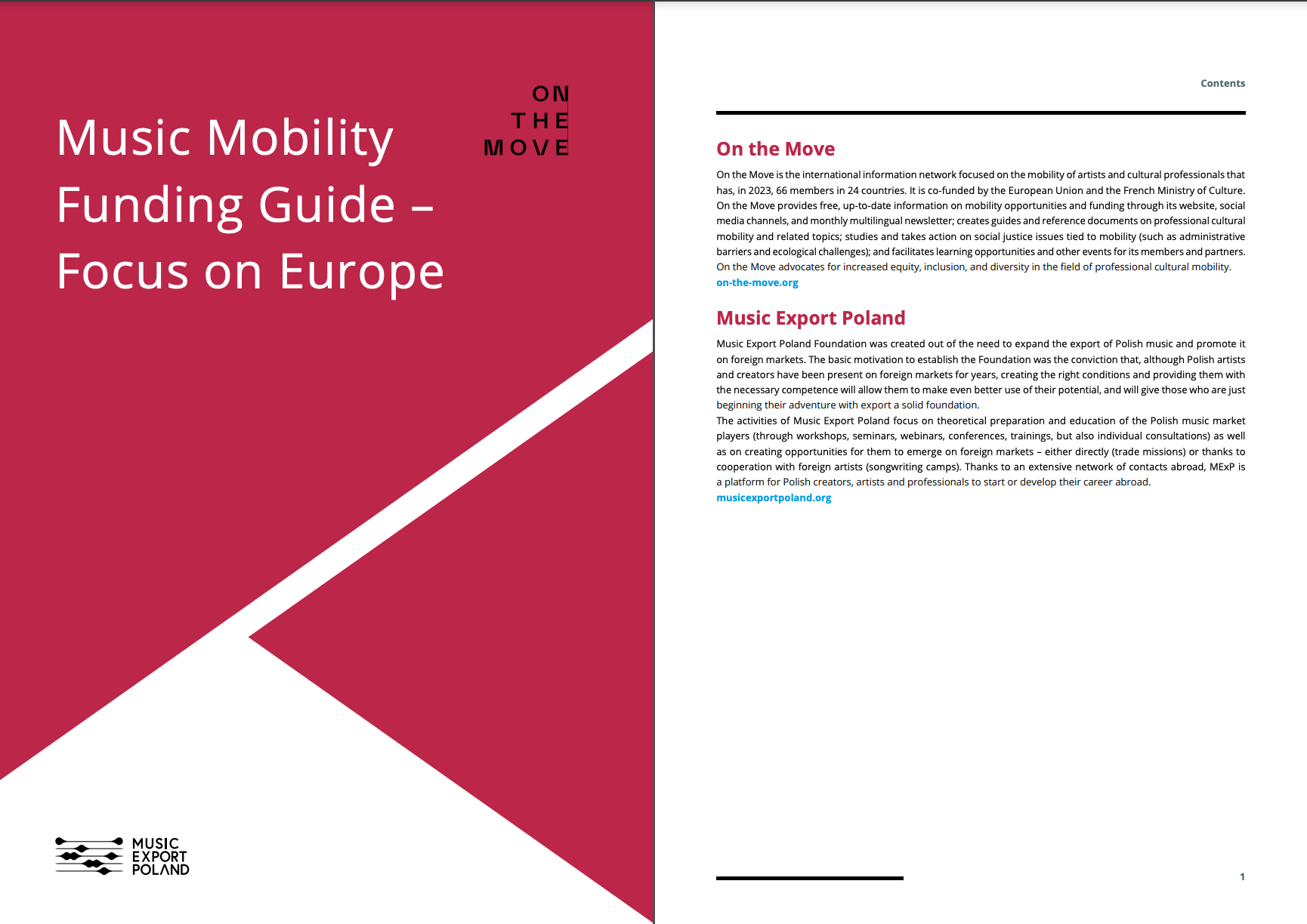 MUSIC MOBILITY FUNDING GUIDE